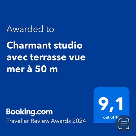 Charmant Studio Avec Terrasse Vue Mer A 50 M Сен Максим Екстериор снимка